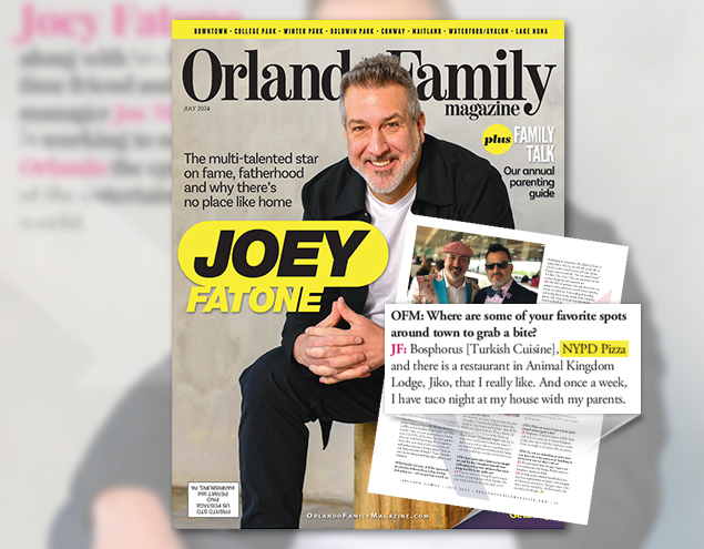 Orlando Family Magazine with Joey Fatone